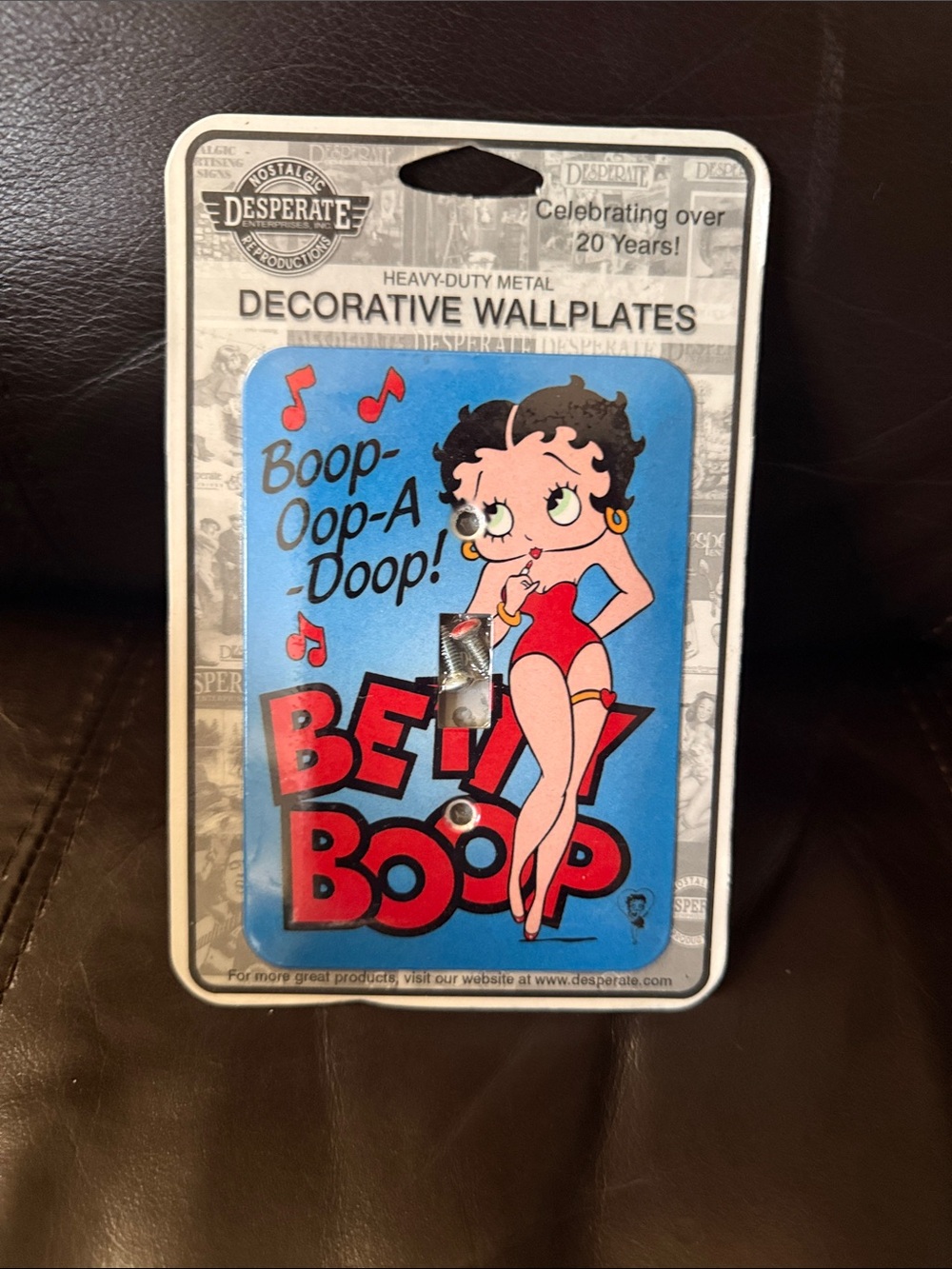 Betty Boop Red & Blue Decorative Wall Plate